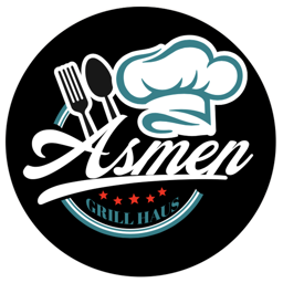 Asmen Grillhaus Halle logo.